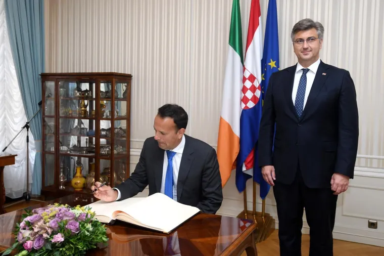 Andrej Plenković sastao se s predsjednikom Irske Leom Varadkarom