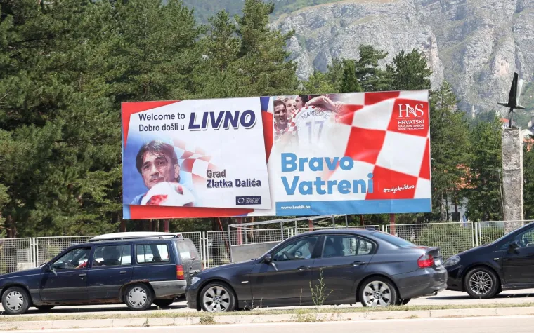 Livno čeka Dalića: Osvanuli plakati dobrodo&scaron;lice i mural za hrvatskog izbornika