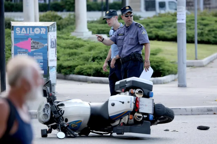 Rijeka: U prometnoj nesreći u centru grada ozlijeđen policajac