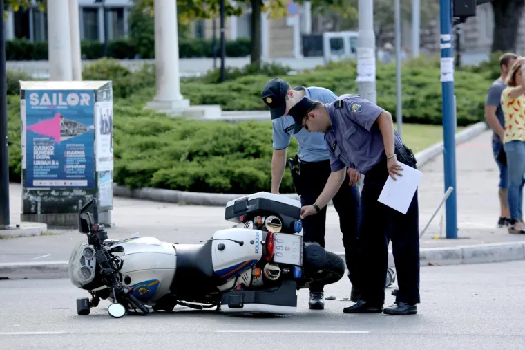 Rijeka: U prometnoj nesreći u centru grada ozlijeđen policajac