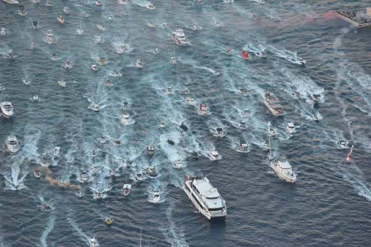 VELIČANSTVENE SNIMKE ISPRAĆAJA: Pogledajte kako je opro&scaron;taj Splićana od Olivera izgledao iz zraka