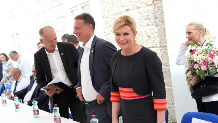 Vojvodin prijem u Alkarskim dvorima. Kolinda Grabar Kitarović