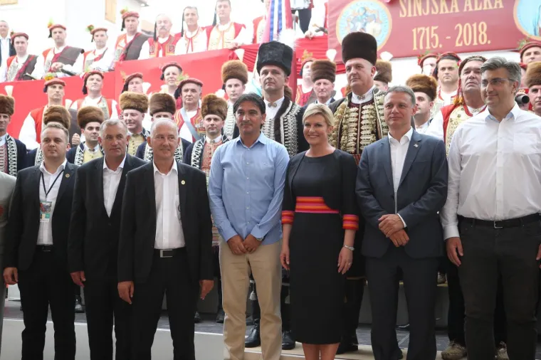 Državni vrh i izbornik Zlatko Dalić.