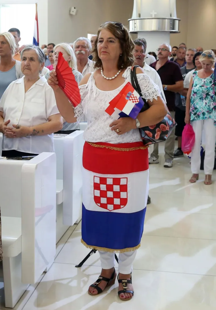 Misa za Domovinu održala se u crkvi Gospe Velikog Hrvatskog Krsnog Zavjeta u Kninu