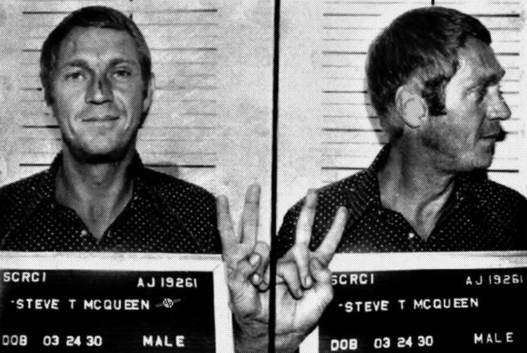 Steve McQueen, uhićen zbog prebrze vožnje pod utjecajem alkohola u Anchorageu, 22. lipnja 1972.