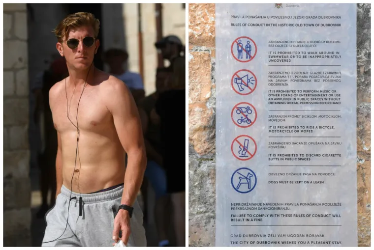 Turisti ne mare za pravila: Na Stradunu &scaron;eću u kupaćim kostimima i bez majice