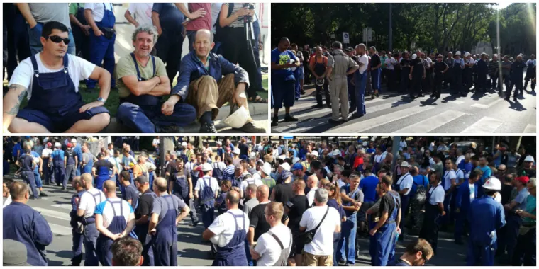 Radnici Uljanika iza&scaron;li na ulice i blokirali promet: 'Upravo, odlazi!'