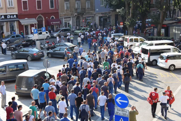 Pula: Radnici Uljanika nastavili &scaron;trajk i zahtjevaju ostavku Uprave