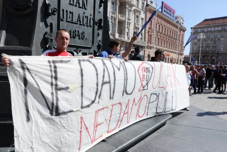 Radnici brodogradili&scaron;ta traže na prosvjedu isplatu svojih plaća