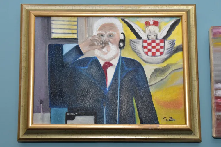 Otvorenje izložbe slika od kojih je najveću pažnju privukla ona kada general Praljak ispija otrov
