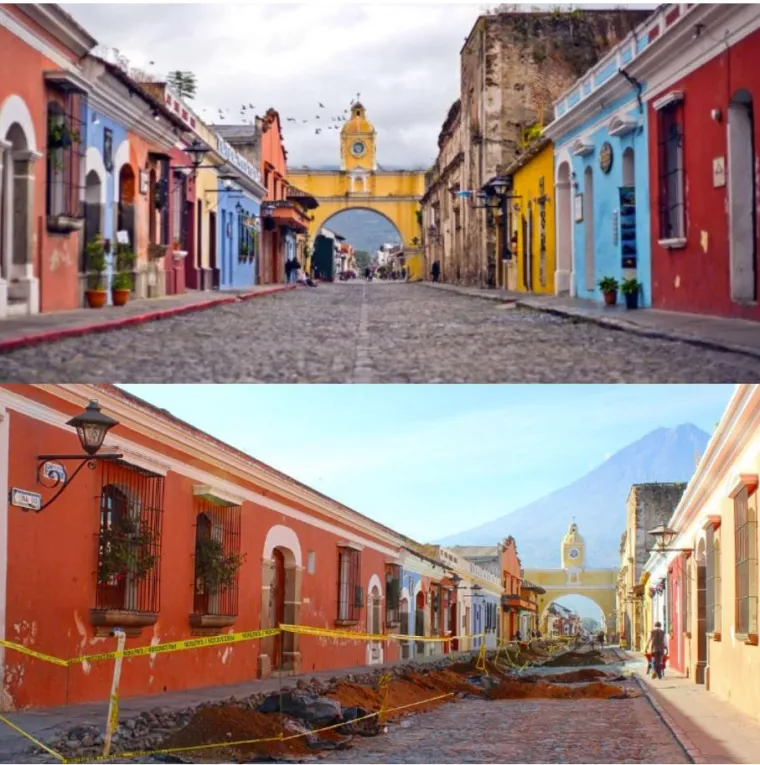 "Gore je guglova fotka Antigue. Dolje je moja"