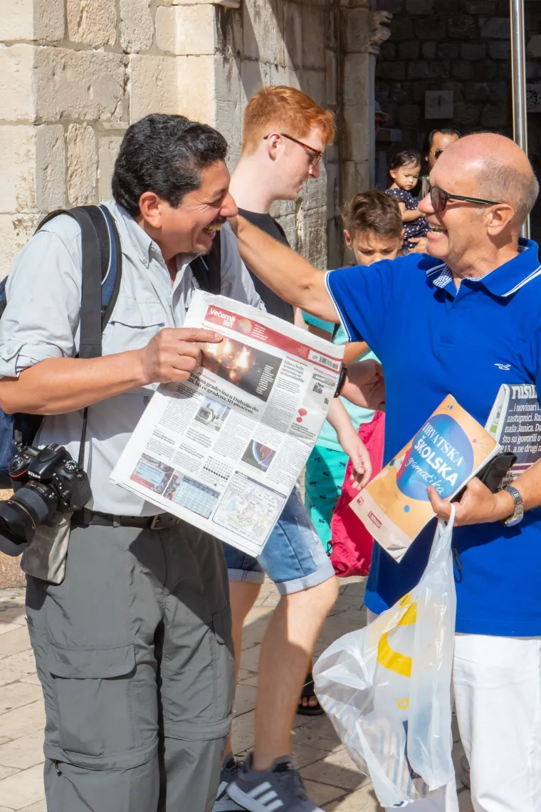 Dubrovnik: Fotoreporter AFP-a Yuri Cortez s obitelji razgledao gradske znamenitosti