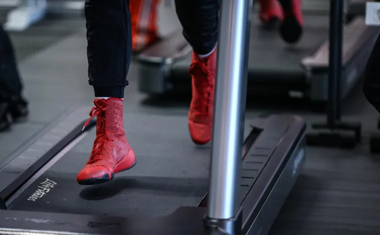 SVE JE SPREMNO ZA SUBOTNJI SPEKTAKL: Hrgović odradio trening uoči meča sa Mansourom