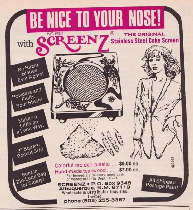 OGLASI KOJI NON&Scaron;ALANTNO REKLAMIRAJU KOKAIN: Tehnički, ogla&scaron;avaju samo pribor, ali budimo realni