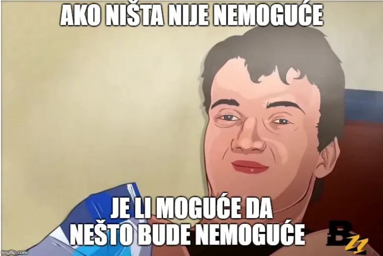 Kažu kako ne postoje glupa pitanja, samo glupi odgovori. Što ako odgovora niti nema? Evo TOP 15 logičnih pitanja na koje nitko nema odgovor, ali su sasvim legitimni. Najčešće vam padnu na pamet dok ste pod 'utjecajem' nečega i sama je lutrija da ih se sjetite idući dan. Ovom fotogalerijom nećemo promijeniti svijet, ali ćemo vas zasigurno navesti da se zapitate...