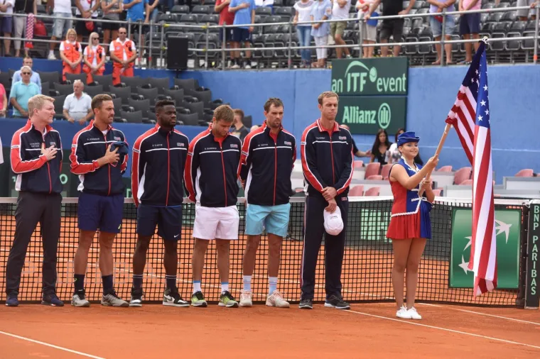 Otvorenje polufinalnog susreta Davis Cupa između Hrvatske i SAD-a