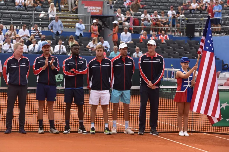 Otvorenje polufinalnog susreta Davis Cupa između Hrvatske i SAD-a