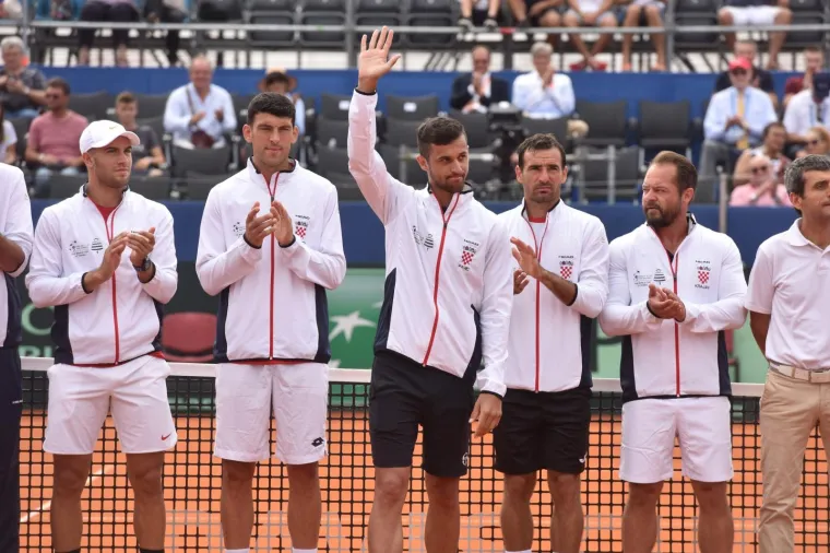 Otvorenje polufinalnog susreta Davis Cupa između Hrvatske i SAD-a