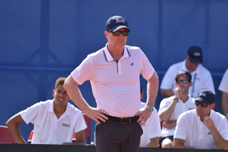 Marin Čilić / Frances Tiafoe u drugome meču Davis Cupa između Hrvatske i SAD-a