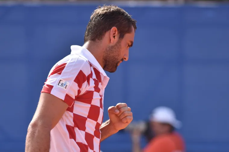 Marin Čilić / Frances Tiafoe u drugome meču Davis Cupa između Hrvatske i SAD-a