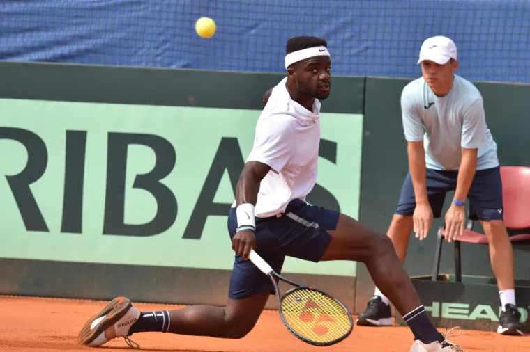 Marin Čilić / Frances Tiafoe u drugome meču Davis Cupa između Hrvatske i SAD-a