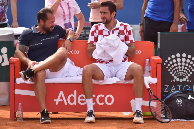 Marin Čilić / Frances Tiafoe u drugome meču Davis Cupa između Hrvatske i SAD-a