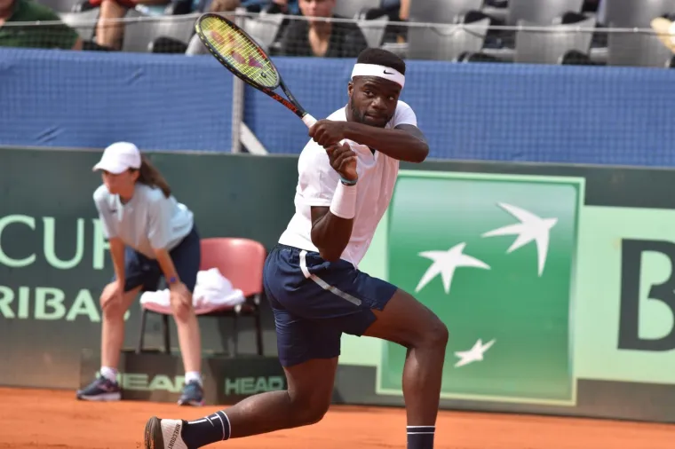 Marin Čilić / Frances Tiafoe u drugome meču Davis Cupa između Hrvatske i SAD-a