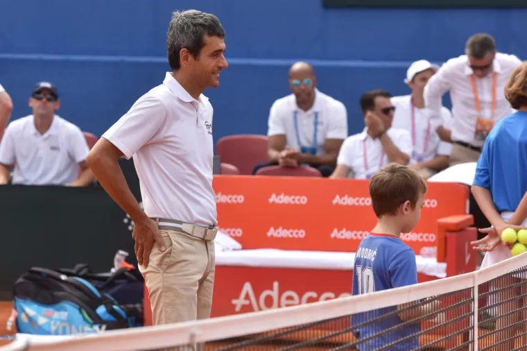 Marin Čilić / Frances Tiafoe u drugome meču Davis Cupa između Hrvatske i SAD-a