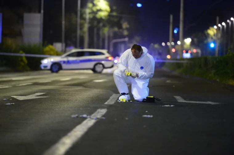 Zagreb: Policijski očevid nakon pucnjave na Vukovarskoj ulici