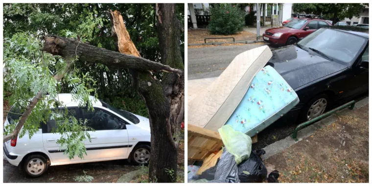 Kaos u Splitu: Orkanska bura nosila sve pred sobom