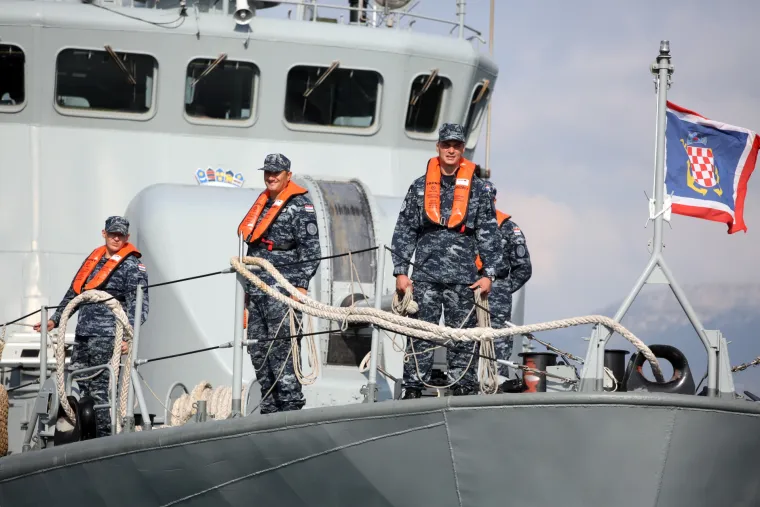 Doček u Splitu: Topovnjača Vukovar vratila se s vojne vježbe Sea guardian