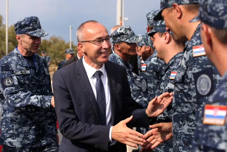 Doček u Splitu: Topovnjača Vukovar vratila se s vojne vježbe Sea guardian
