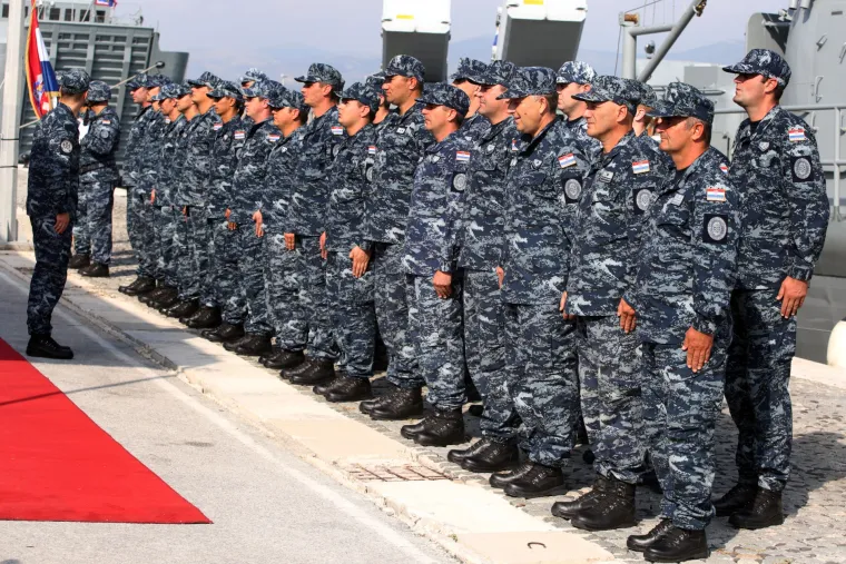 Doček u Splitu: Topovnjača Vukovar vratila se s vojne vježbe Sea guardian