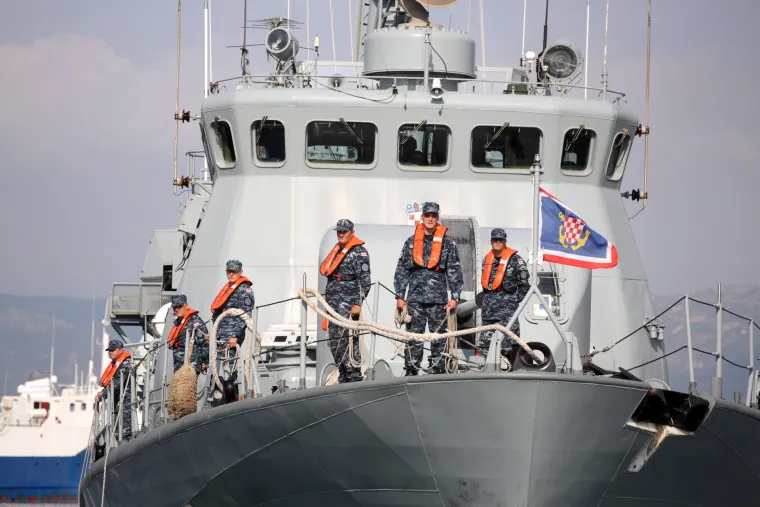 Doček u Splitu: Topovnjača Vukovar vratila se s vojne vježbe Sea guardian