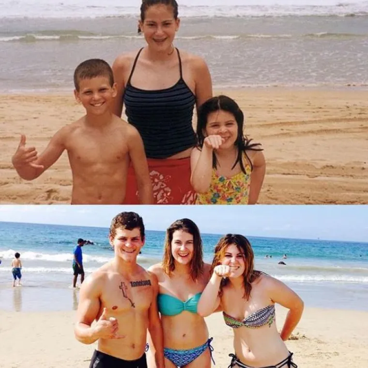 Nekad i sad: rekreirane fotke iz djetinjstva koje će vam izmamiti osmijeh na lice