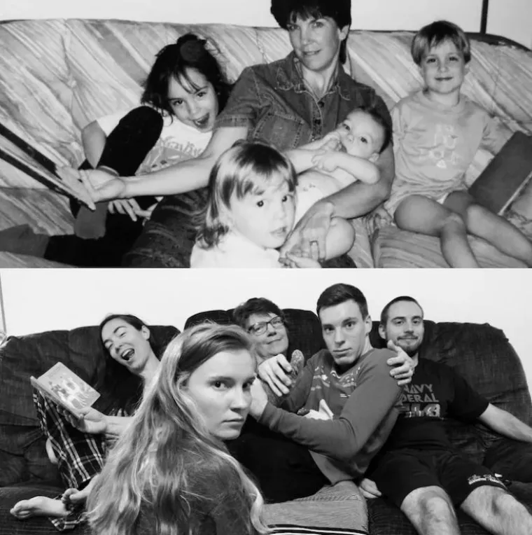 Nekad i sad: rekreirane fotke iz djetinjstva koje će vam izmamiti osmijeh na lice