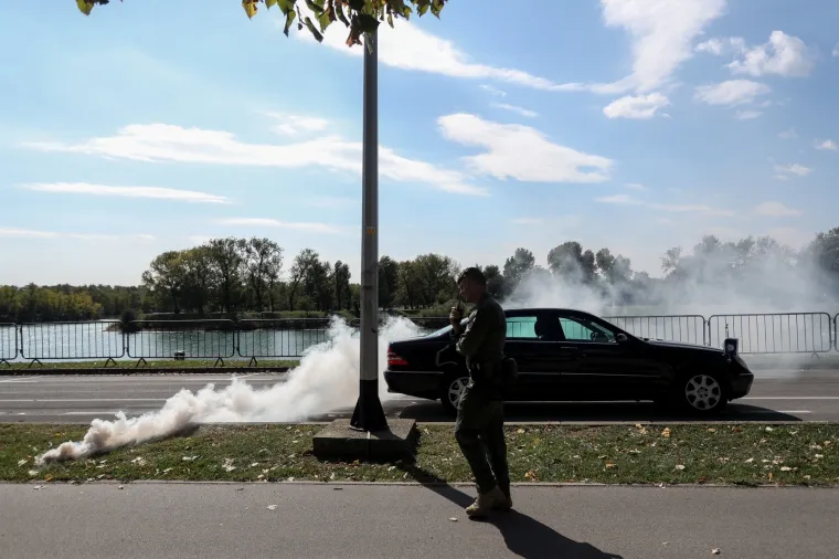 Proslava  Dana policije i zaštitnika sv. Mihovila na zagrebačkom jezeru Jarun