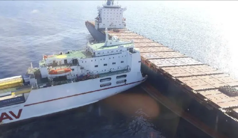 Sudarili se teretni brodovi na Mediteranu