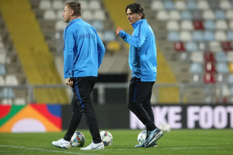 Rijeka: Trening reprezentativaca na popunjenom stadionu uoči utakmice s Engleskom 10.10.2018. Rijeka - Trening Hrvatske nogometne reprezentacije uoci utakmice lige nacija protiv Engleske. Zlatko Dalic 
Photo: Nel Pavletic/PIXSELL