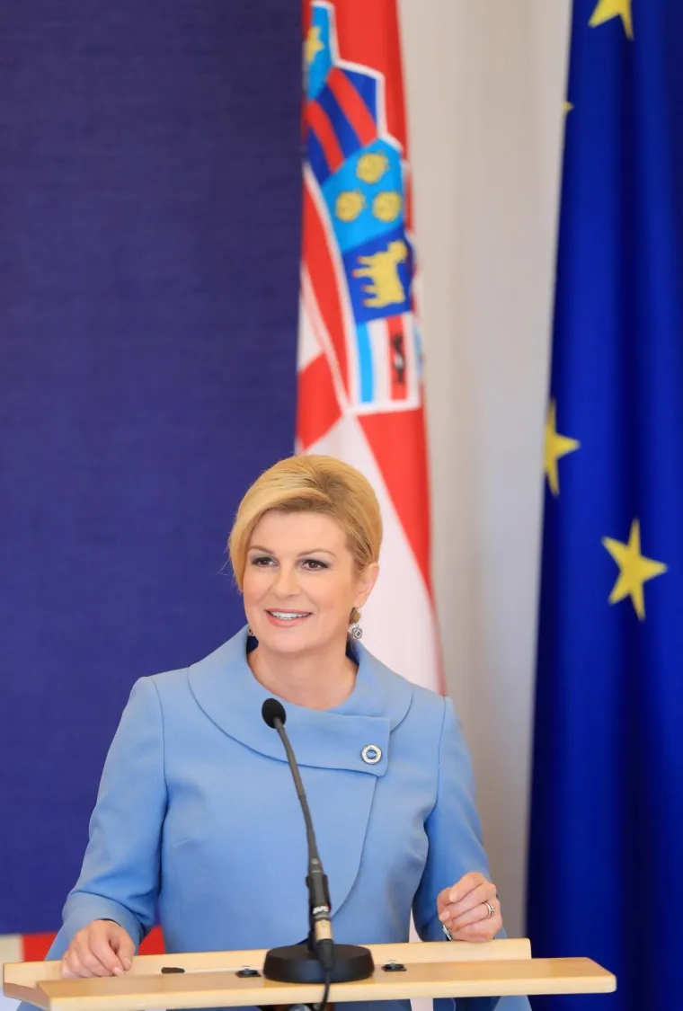 Predsjednica RH Kolinda Grabar-Kitarović primila je u Predsjedničkim dvorima izraelskog predsjednika Reuvena Rivlina.