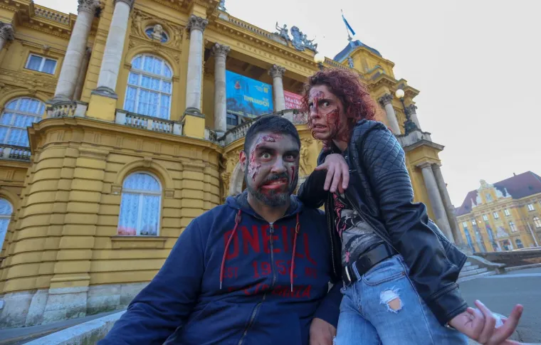 Bili smo na 1. Zombie Walku! Pogledajte kako je izgledao dana&scaron;nji 'hod mrtvaca' po Zagrebu