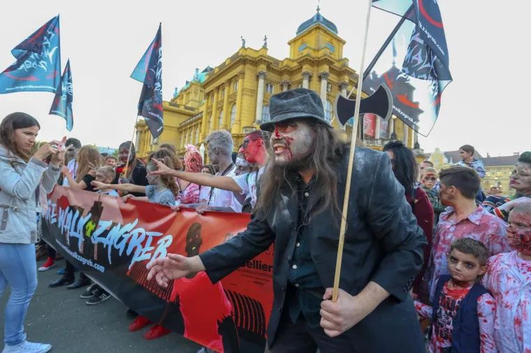 Bili smo na 1. Zombie Walku! Pogledajte kako je izgledao dana&scaron;nji 'hod mrtvaca' po Zagrebu