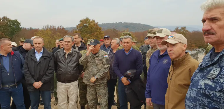 General Gotovina u Slunju na zavr&scaron;nom dijelu vježbe 'Velebit 18'
