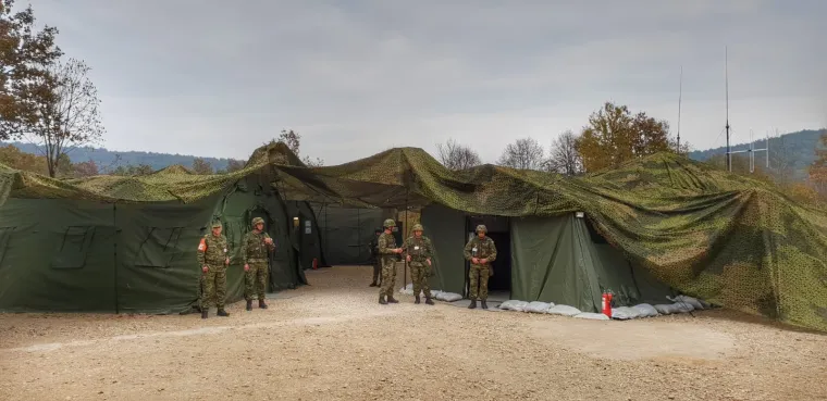 General Gotovina u Slunju na zavr&scaron;nom dijelu vježbe 'Velebit 18'