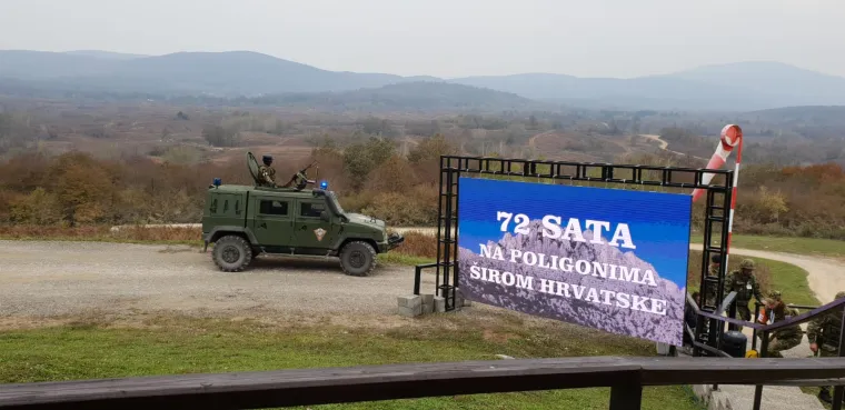 General Gotovina u Slunju na zavr&scaron;nom dijelu vježbe 'Velebit 18'