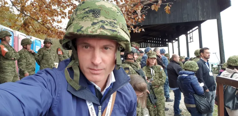 General Gotovina u Slunju na zavr&scaron;nom dijelu vježbe 'Velebit 18'