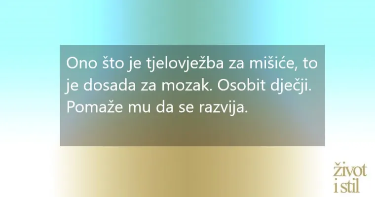 Nije imperativ biti produktivan: dosada kao najbolji prijatelj djece