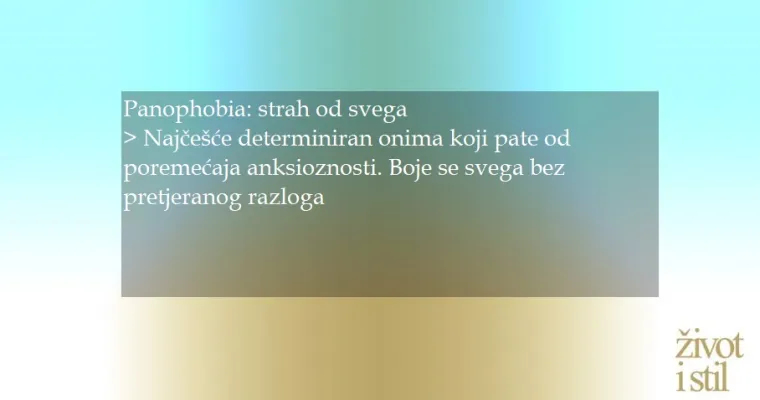 Strah od svježeg zraka, zvuka ili dugih riječi: Ovo su fobije za koje sigurno niste znali da postoje