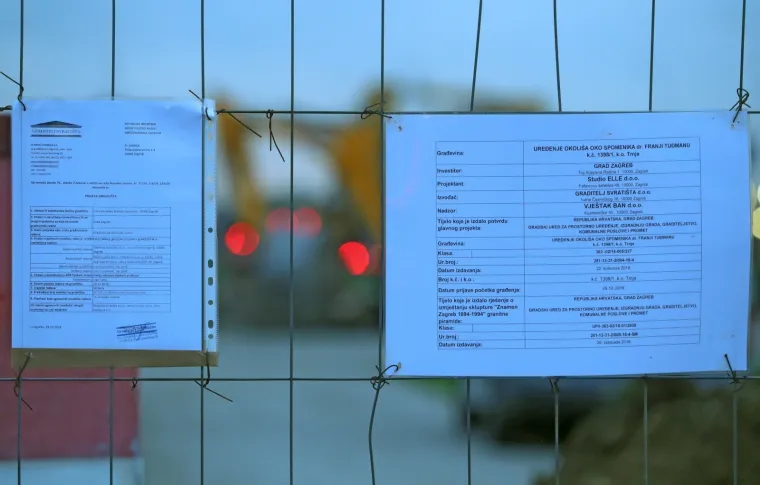 ZAGREPČANI, EVO NA &Scaron;TO ODLAZE VA&Scaron;I MILIJUNI: Počeli radovi kod Lisinskog - granitna piramida odlazi, a Tuđman dolazi