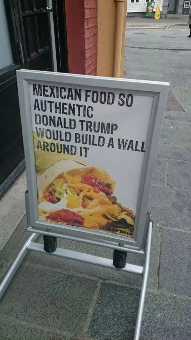 Natpis vezan uz Trumpov zid prema Meksiku